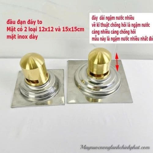 Phễu Thoát Sàn Hố Ga Kích Thước 12x12cm và 15x15cm Bằng Inox 304