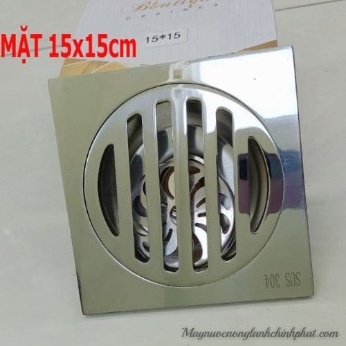 Phễu Thoát Sàn Hố Ga Kích Thước 12x12cm và 15x15cm Bằng Inox 304