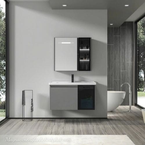 Lavabo Tủ Chậu Led Gương Cảm Biến - Trang Điểm - Rửa Tay