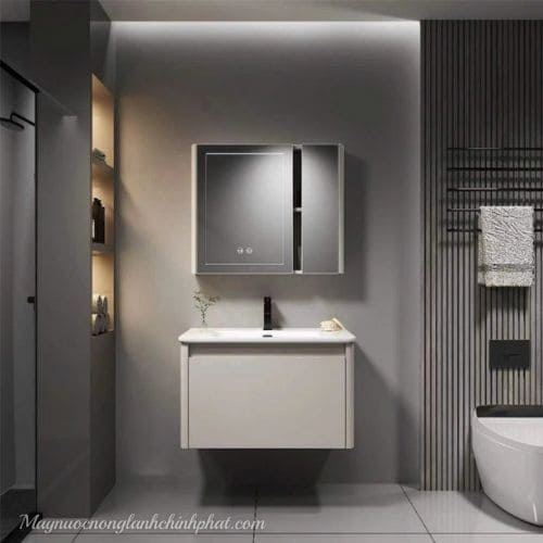 Lavabo Tủ Chậu Led Gương Cảm Biến - Trang Điểm - Rửa Tay