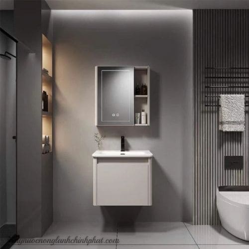 Lavabo Tủ Chậu Led Gương Cảm Biến - Trang Điểm - Rửa Tay
